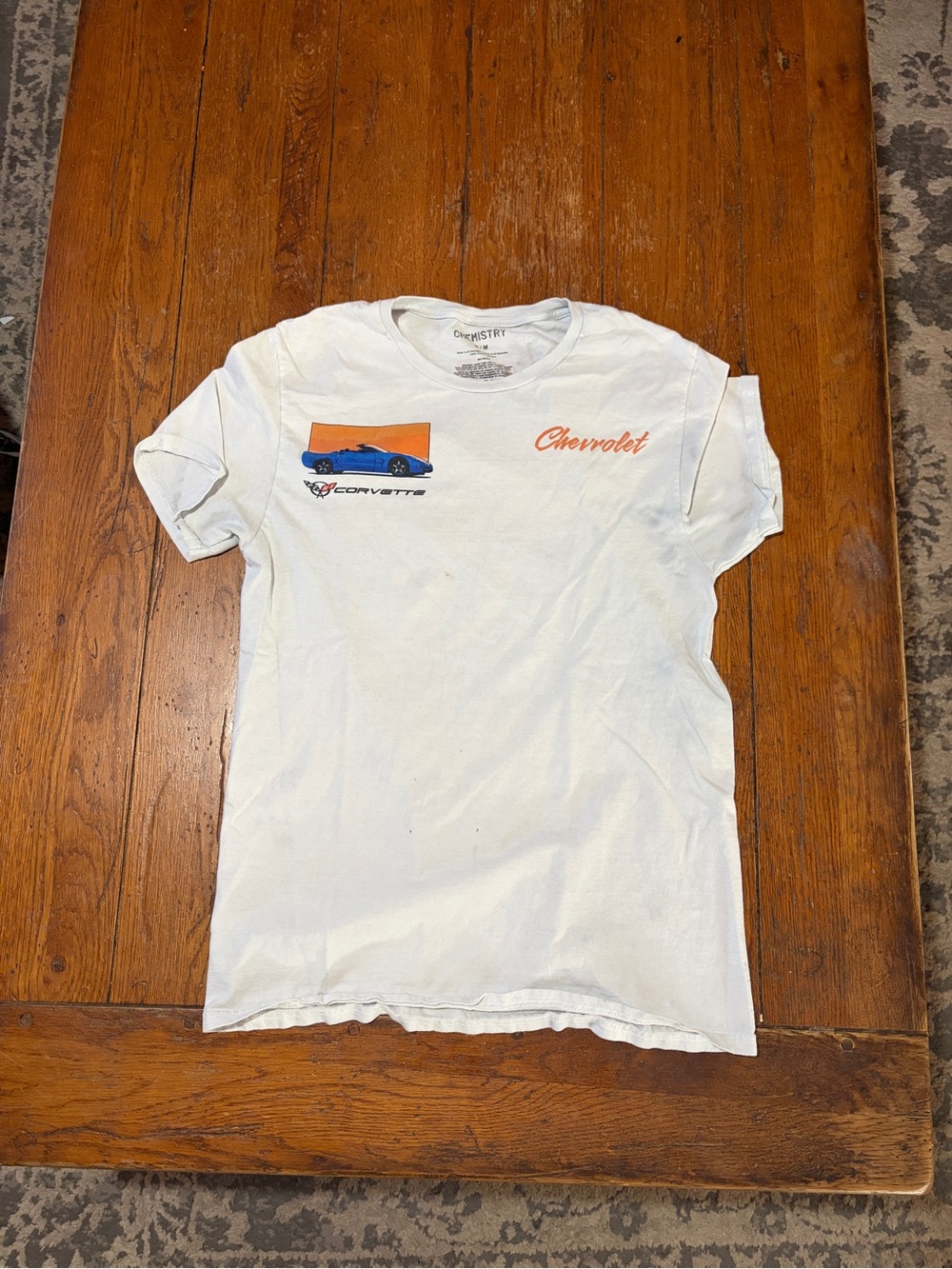Chemistry White Chevrolet Graphic Short-Sleeve Tee